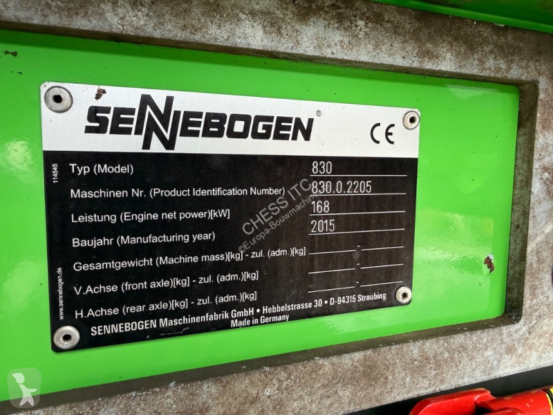 جرافة Sennebogen 830 E - 830 M - 830 ME - 830E