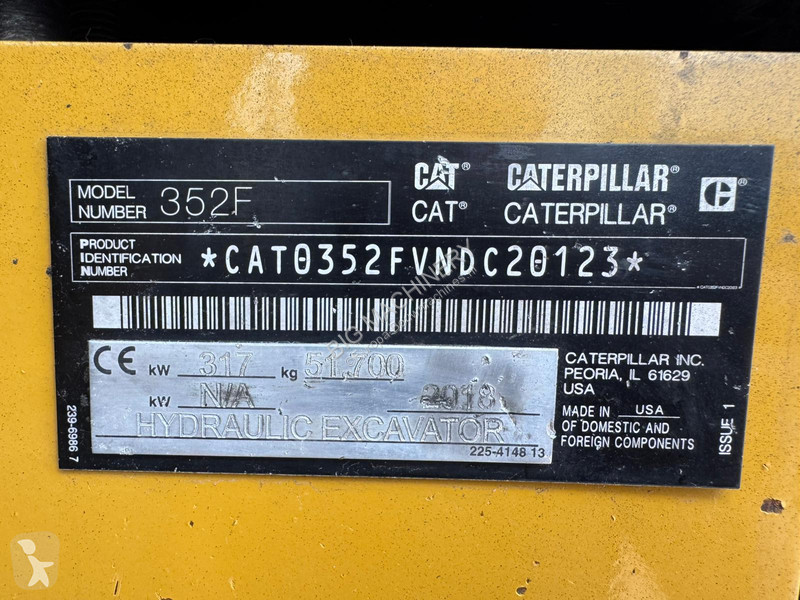 Graafmachine Caterpillar 352F