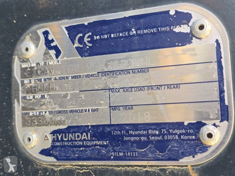 Escavatore Hyundai HX 330 NL