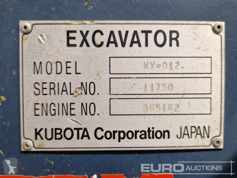 Escavatore Kubota KX-012