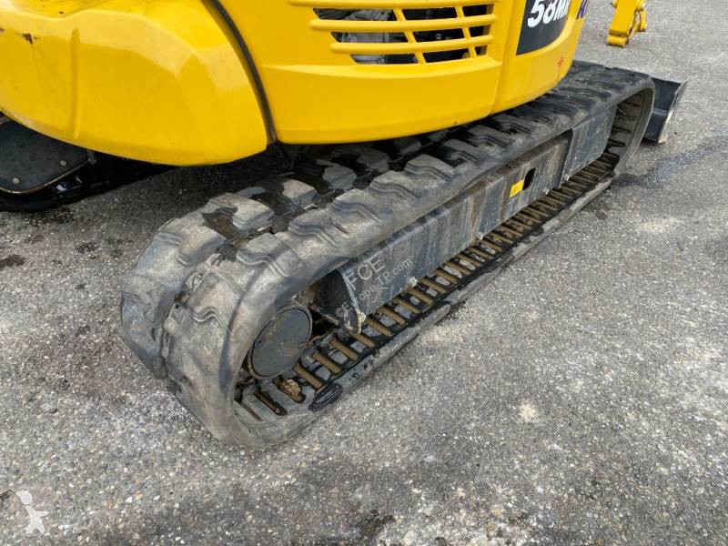 Rýpadlo Komatsu PC58MR-5 E0 endommagée