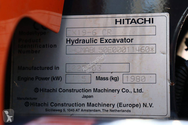 Rýpadlo Hitachi ZX19-6 CR