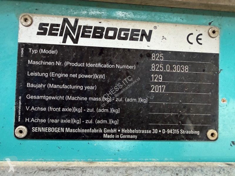 جرافة Sennebogen 825 E - 825 E - 825 E - 825 -