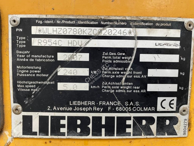 Escavadora Liebherr R 954 C HDV -- 28 mtr --...