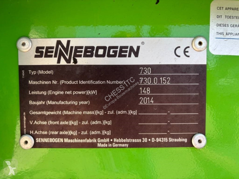 Skovl Sennebogen 730  --  Wood application  --...