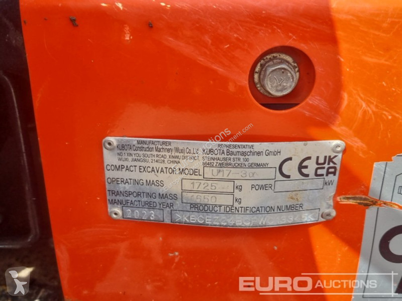 Escavatore Kubota U17-3A