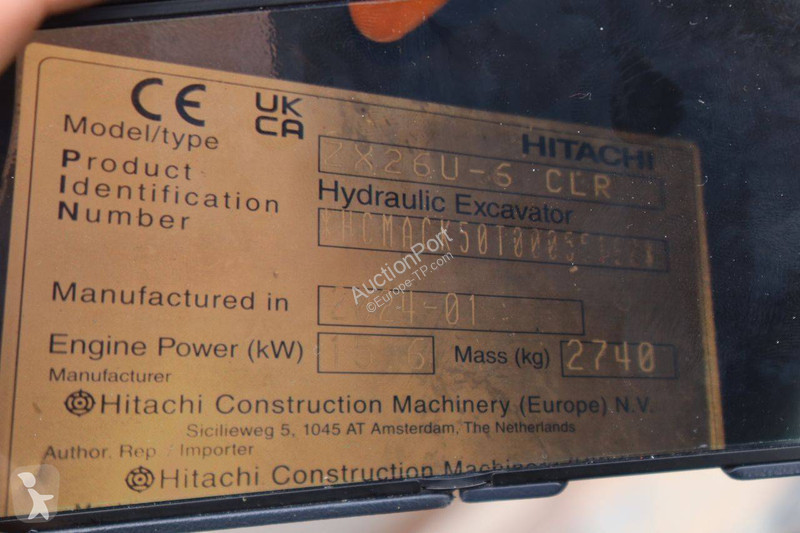 Rýpadlo Hitachi ZX26U-6 CLR