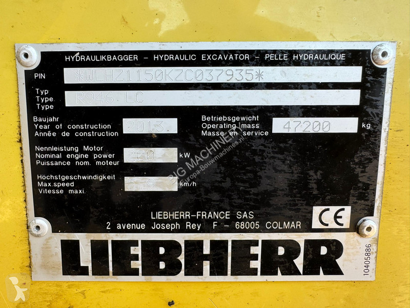 Escavadora Liebherr