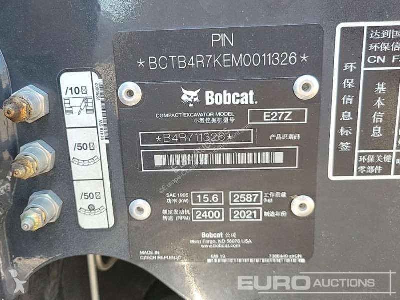 Graafmachine Bobcat E27Z