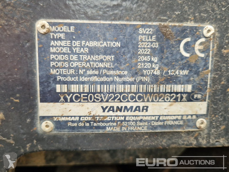 Escavatore Yanmar SV22
