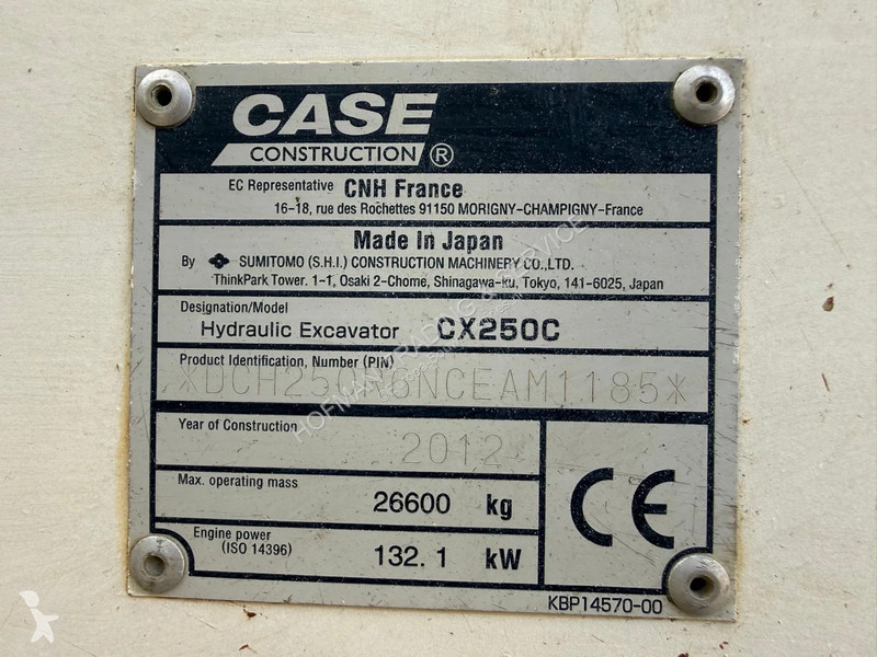 Lopatový nakládač Case CX250C