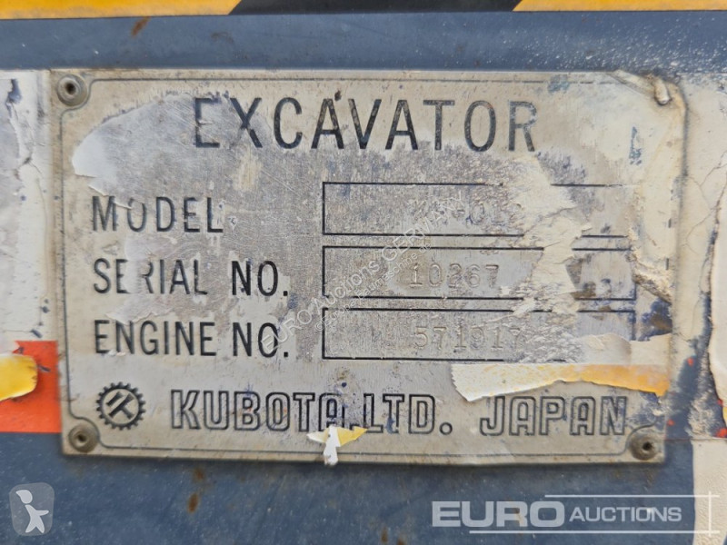 Graafmachine Kubota KH012