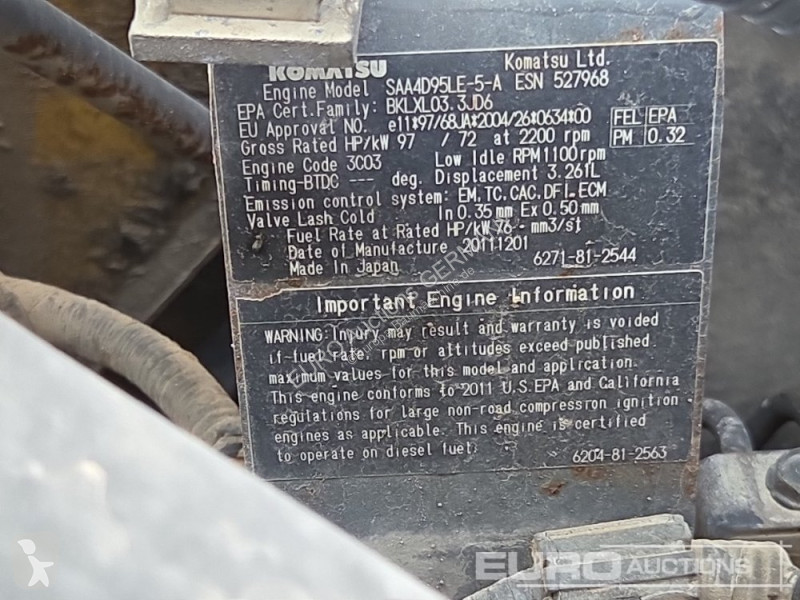 Pelle Komatsu PW118MR