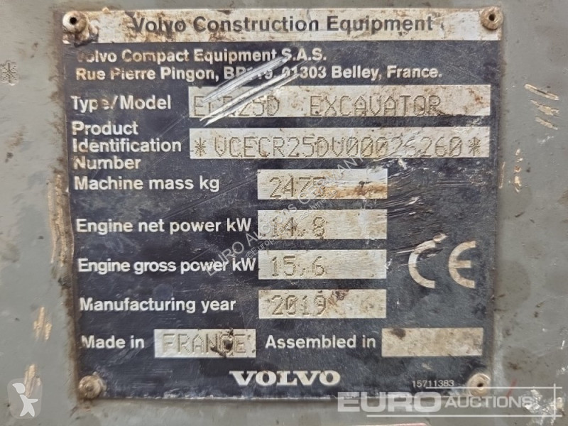 Graafmachine Volvo ECR25D