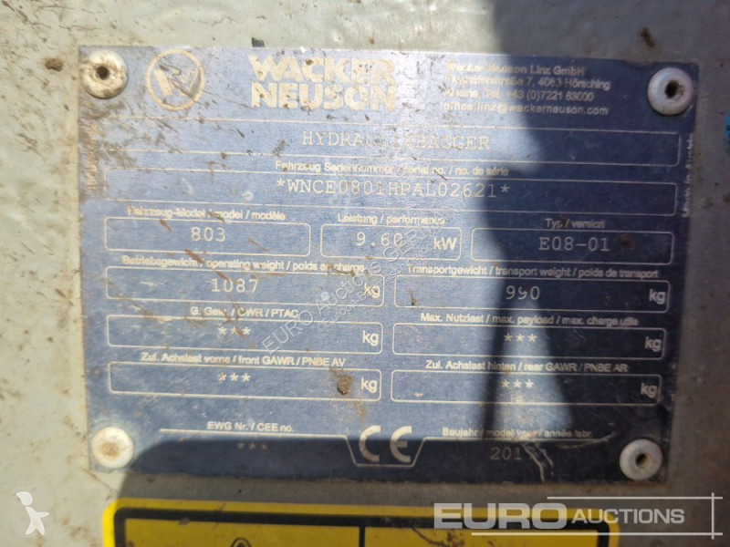 Skovel Wacker Neuson 803