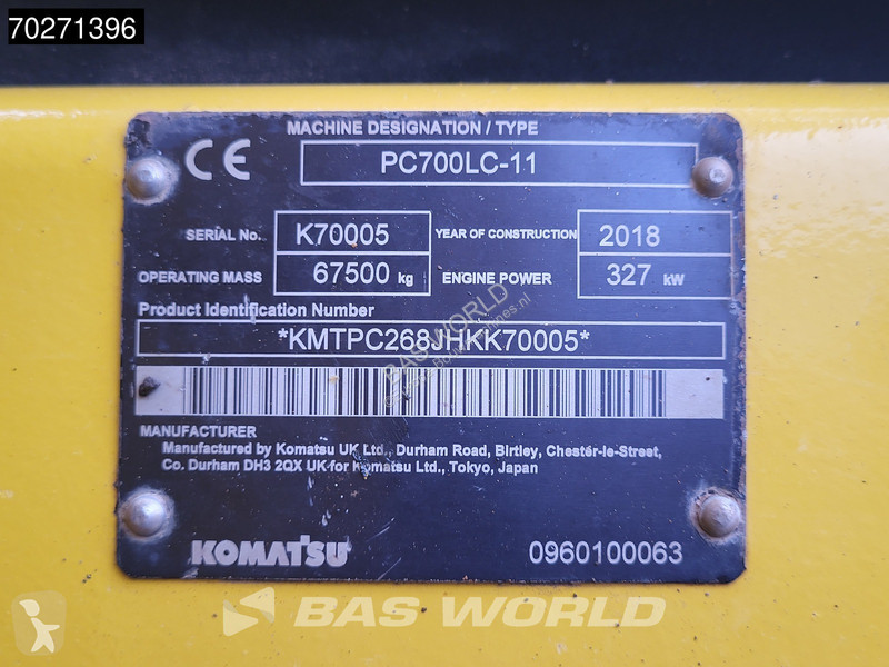 Graafmachine Komatsu PC700 LC -11