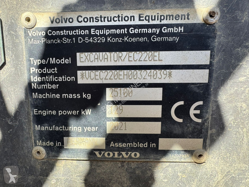Excavadora Volvo EC220EL | Dutch Machine