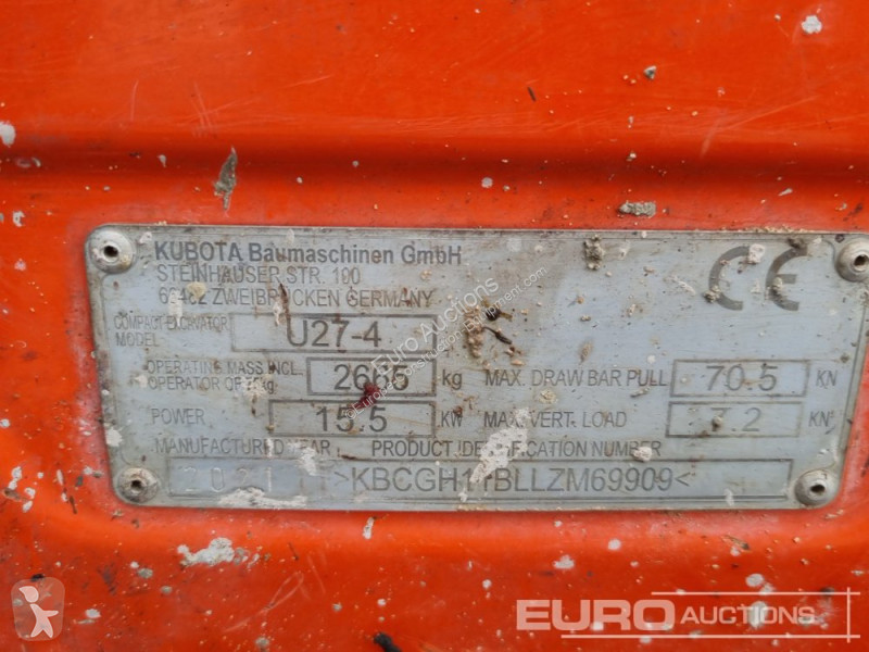 Skovl Kubota U27-4
