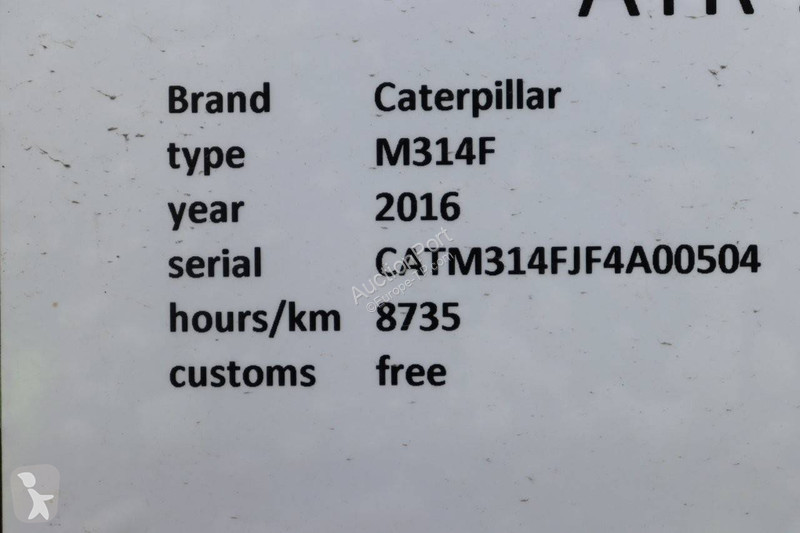 Graafmachine Caterpillar M314F
