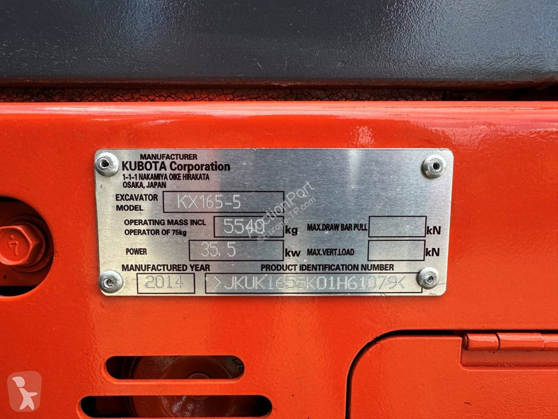 Skovel Kubota KX165-5