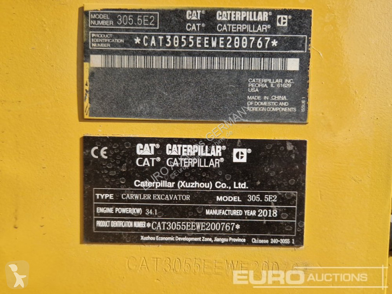 جرافة Caterpillar 305.5 E2