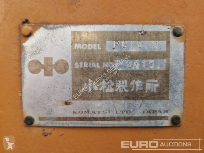 Rýpadlo Komatsu PC15-2