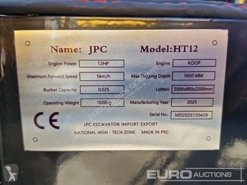Rýpadlo JPC HT12