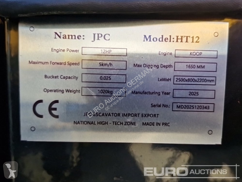 Rýpadlo JPC HT12