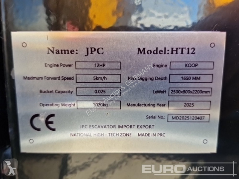 Rýpadlo JPC HT12