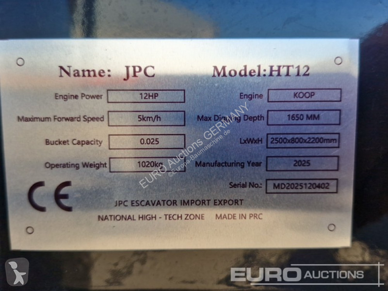 Rýpadlo JPC HT12