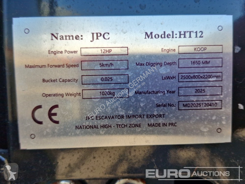 Rýpadlo JPC HT12