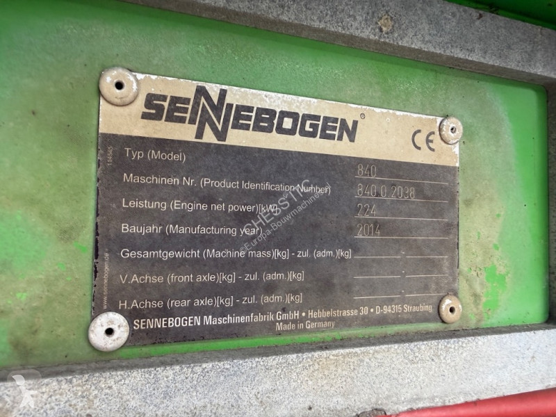 Pelle Sennebogen 840 ME - 840 M - 840 E - 840