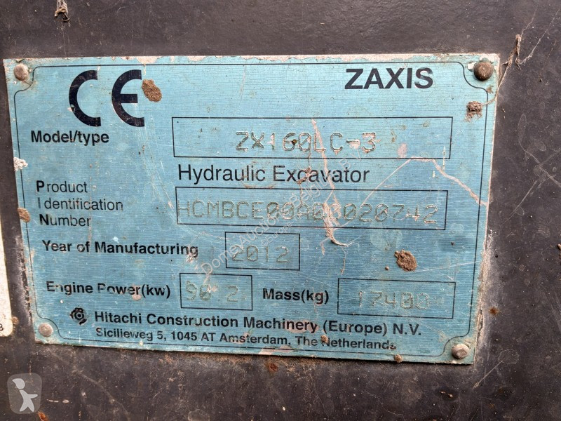 Excavator Hitachi ZX160 LC3