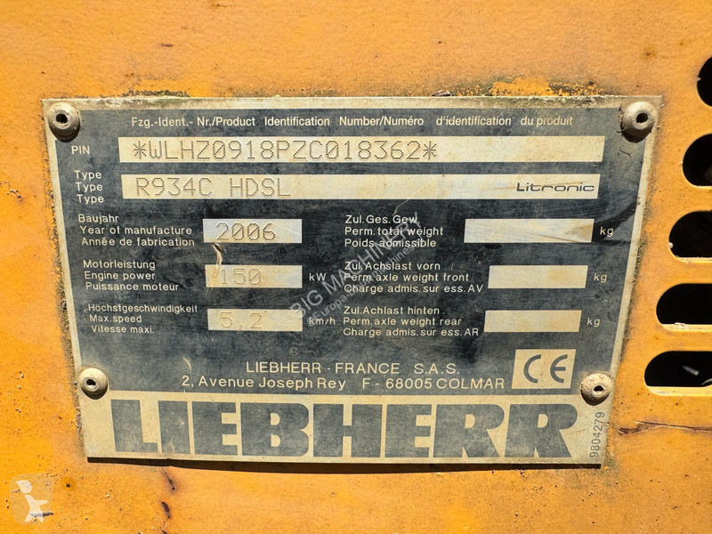 Excavadora Liebherr R934C HDSL | Dutch Machine...