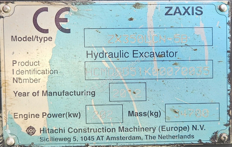 Excavadora Hitachi -5 with scrap shear Labounty...