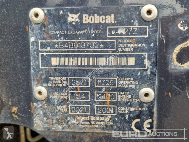Escavadora Bobcat E27Z