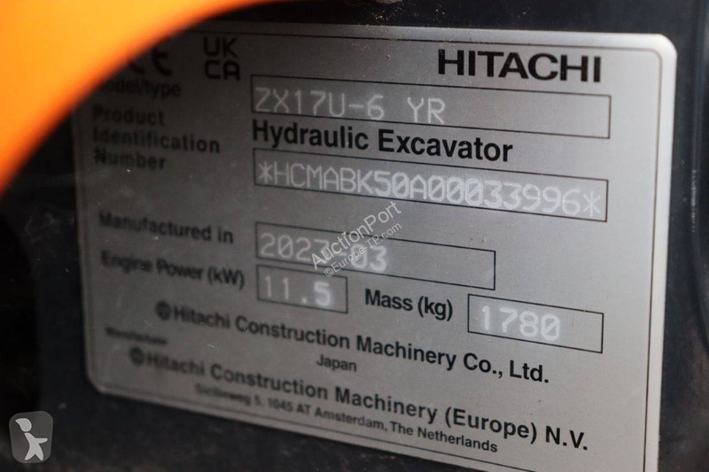Graafmachine Hitachi Zaxis 17U