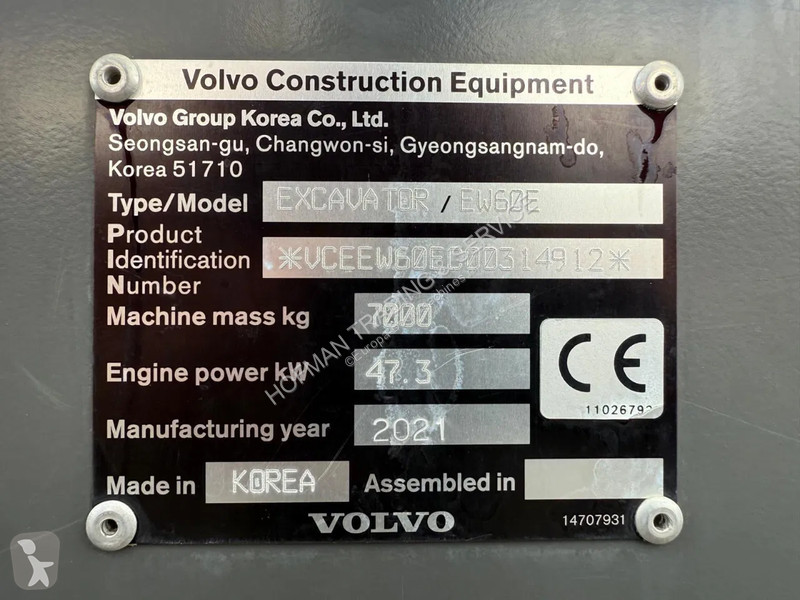 Graafmachine Volvo EW60E | A/C