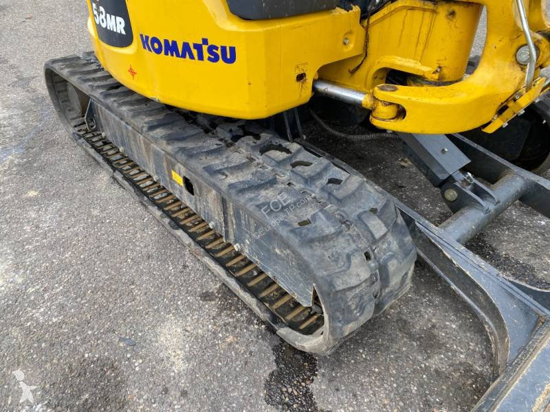 Rýpadlo Komatsu PC58MR-5 E0 endommagée