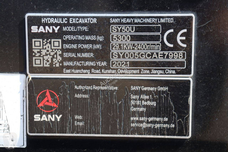 Rýpadlo Sany SY50U