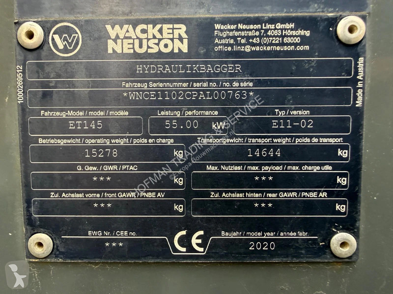 Pelle Wacker Neuson | A/C