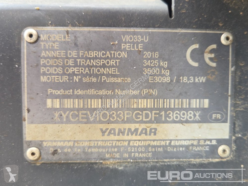 Багер Yanmar ViO33-U