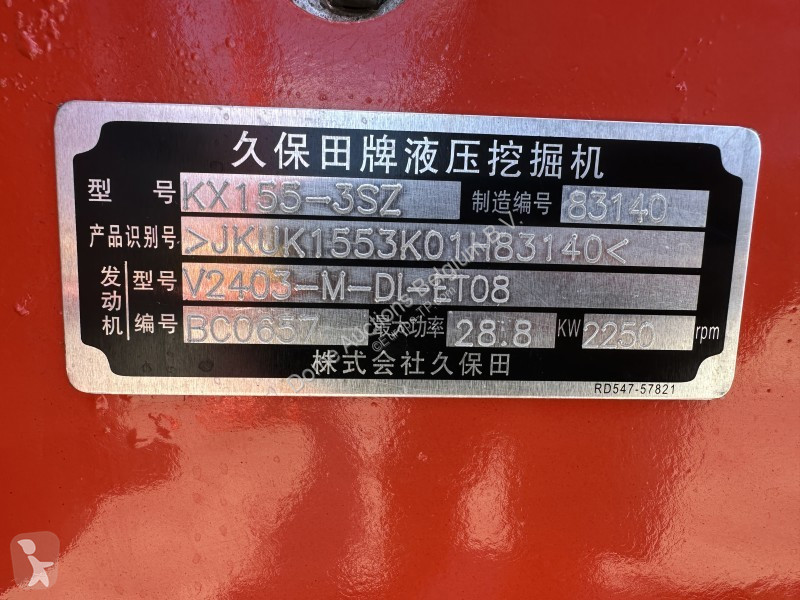 Pelle Kubota KX155-3SZ