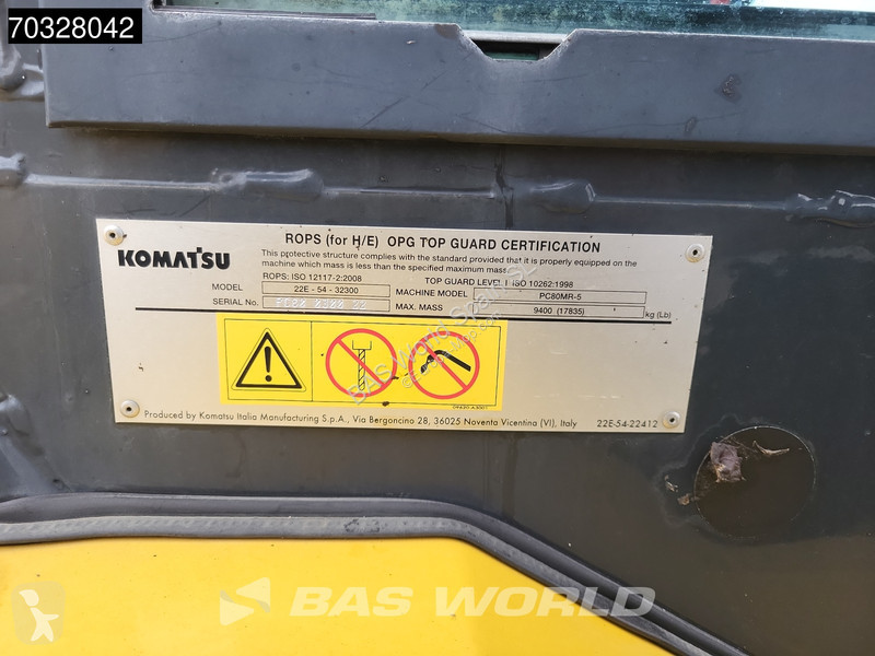 Skovel Komatsu PC80 MR- 5E0 A/C