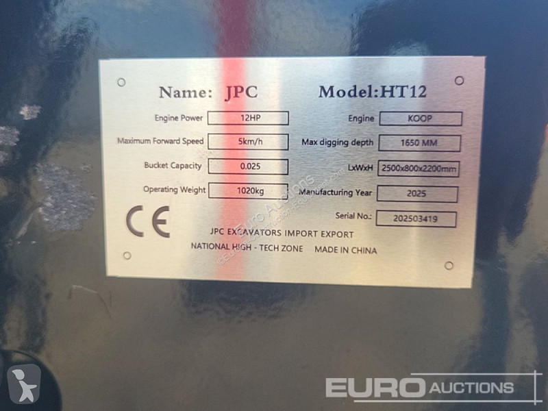 Excavator JPC HT12