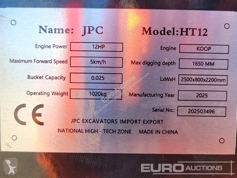 Escavadora JPC HT12