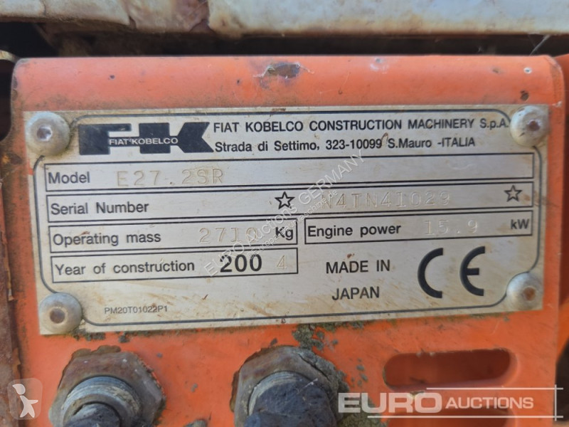 Skovl Fiat Kobelco E27.2SR