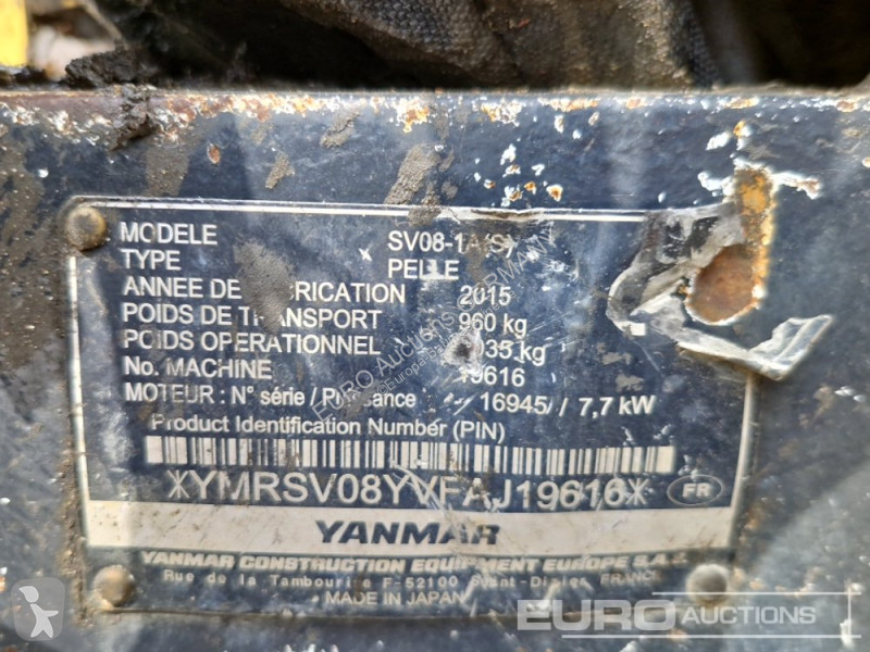 جرافة Yanmar SV08-1A(S)