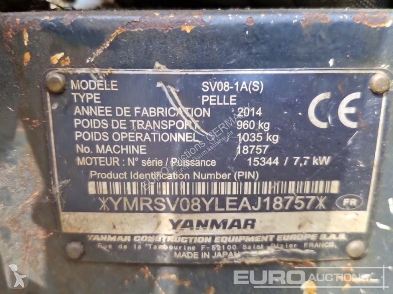 جرافة Yanmar SV08-1A(S)
