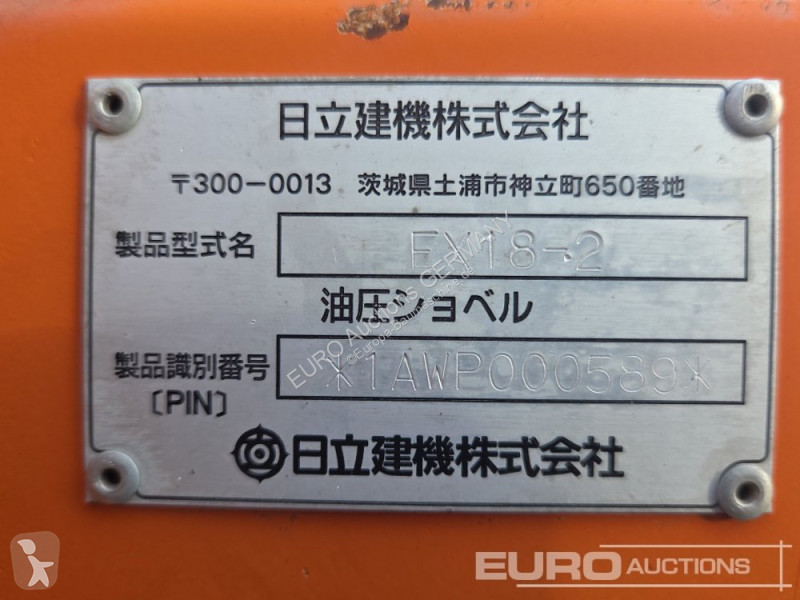 Excavadora Hitachi EX18-2